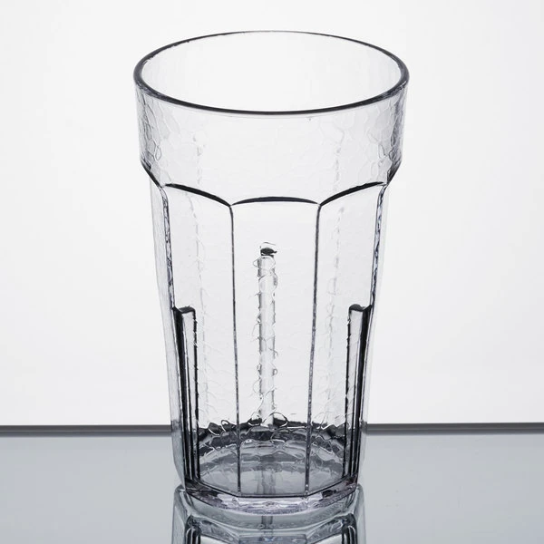 Cambro LT10152 Laguna 10 Oz. Clear Customizable SAN Plastic Tumbler - 36/Case 4 Cambro LT10152 Laguna 10 Oz. Clear Customizable SAN Plastic Tumbler - 36/Case - Image 2
