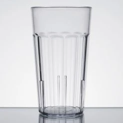 Alternative view of Cambro NT12152 Newport 12.6 Oz. Clear Customizable SAN Plastic Tumbler - 36/Case