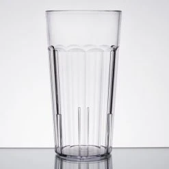 Alternative view of Cambro NT20152 Newport 22 Oz. Clear Customizable SAN Plastic Tumbler - 36/Case