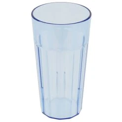 Alternative view of Cambro NT20401 Newport 22 Oz. Slate Blue Customizable SAN Plastic Tumbler - 36/Case