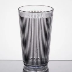 Carlisle 401207 Crystalon Stack-All 12.3 Oz. Clear SAN Plastic Tumbler - 12/Case -Acopa Shop 1078426