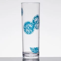 GET Enterprises GET H-14-1-SAN-SE Cheers 14 Oz. Seabreeze SAN Plastic Tom Collins Glass - 24/Case 5 GET Enterprises GET H-14-1-SAN-SE Cheers 14 Oz. Seabreeze SAN Plastic Tom Collins Glass - 24/Case -Acopa Shop 1095949