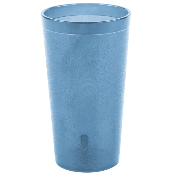 Carlisle 521654 Stackable 16 Oz. Blue SAN Plastic Tumbler - 72/Case 4 Carlisle 521654 Stackable 16 Oz. Blue SAN Plastic Tumbler - 72/Case - Image 2