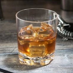 Thunder Group PLTHRG012C 12 Oz. Plastic Heavy Base Classic Rocks / Old Fashioned Glass