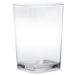 Alternative view of Cambro DG3CW Aliso 3.4 Oz. Customizable Plastic Square Shot Glass / Dessert Glass - 72/Case