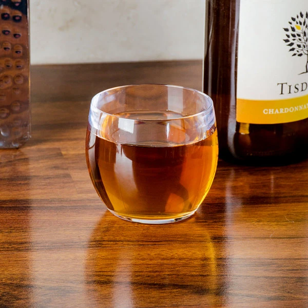GET Enterprises GET SW-1460-CL 8 Oz. Customizable SAN Plastic Stemless Wine Glass - 24/Case 3 GET Enterprises GET SW-1460-CL 8 Oz. Customizable SAN Plastic Stemless Wine Glass - 24/Case