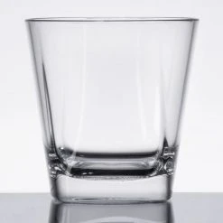 Alternative view of GET Enterprises GET SW-1470-CL Cubed 9 Oz. SAN Plastic Rocks / Old Fashioned Glass - 24/Case
