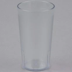 Alternative view of Cambro 1200P152 Colorware 12.6 Oz. Clear Customizable SAN Plastic Tumbler - 72/Case