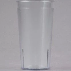 Alternative view of Cambro 1600P152 Colorware 16.4 Oz. Clear Customizable SAN Plastic Tumbler - 6/Pack