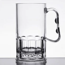 Alternative view of GET Enterprises GET 00082-1-SAN-CL 10 Oz. Customizable SAN Plastic Beer Mug - 24/Case