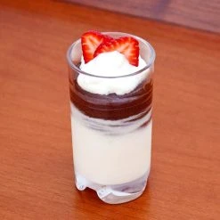GET Enterprises GET SW-1443-1-CL Roc N' Roll 5 Oz. Customizable SAN Plastic Tasting / Dessert Glass - 24/Case