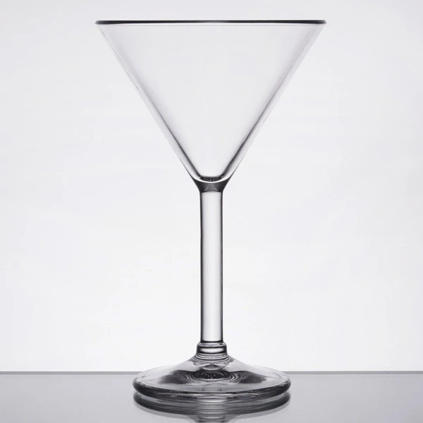 GET Enterprises GET SW-1407-1-SAN-CL 10 Oz. SAN Plastic Martini Glass 4 GET Enterprises GET SW-1407-1-SAN-CL 10 Oz. SAN Plastic Martini Glass - Image 2