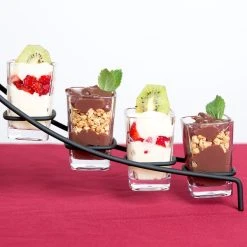 GET Enterprises GET SW-1435-CL 3 Oz. SAN Plastic Square Shot Glass / Dessert Glass - 24/Case 9 GET Enterprises GET SW-1435-CL 3 Oz. SAN Plastic Square Shot Glass / Dessert Glass - 24/Case -Acopa Shop 1197477