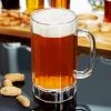 GET Enterprises GET 00087-PC-CL 20 Oz. Customizable Plastic Beer Mug - 12/Case 1 GET Enterprises GET 00087-PC-CL 20 Oz. Customizable Plastic Beer Mug - 12/Case -Acopa Shop 1197500