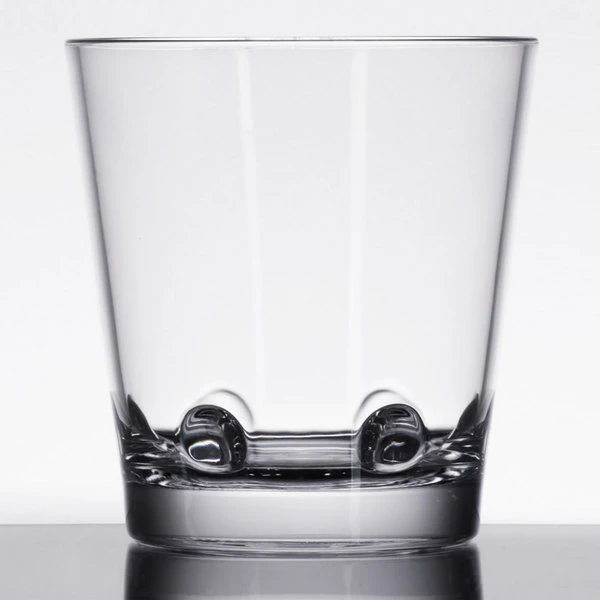 GET Enterprises GET SW-1474-CL Loft 12 Oz. Customizable SAN Plastic Stackable Double Rocks / Old Fashioned Glass - 24/Case 4 GET Enterprises GET SW-1474-CL Loft 12 Oz. Customizable SAN Plastic Stackable Double Rocks / Old Fashioned Glass - 24/Case - Image 2