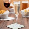 GET Enterprises GET SW-1420-1-SAN-CL 6 Oz. Customizable SAN Plastic Fluted Champagne Flute - 24/Case 1 GET Enterprises GET SW-1420-1-SAN-CL 6 Oz. Customizable SAN Plastic Fluted Champagne Flute - 24/Case -Acopa Shop 1199765