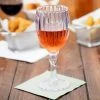 GET Enterprises GET SW-1422-1-SAN-CL 8 Oz. Customizable SAN Plastic Fluted Wine Glass - 24/Case