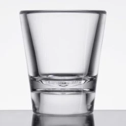 Alternative view of GET Enterprises GET SW-1433-1-CL .875 Oz. Customizable SAN Plastic Shot Glass - 24/Case