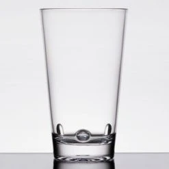 Alternative view of GET Enterprises GET SW-1475-CL Loft 16 Oz. Customizable SAN Plastic Stackable Mixing / Pint Glass - 24/Case
