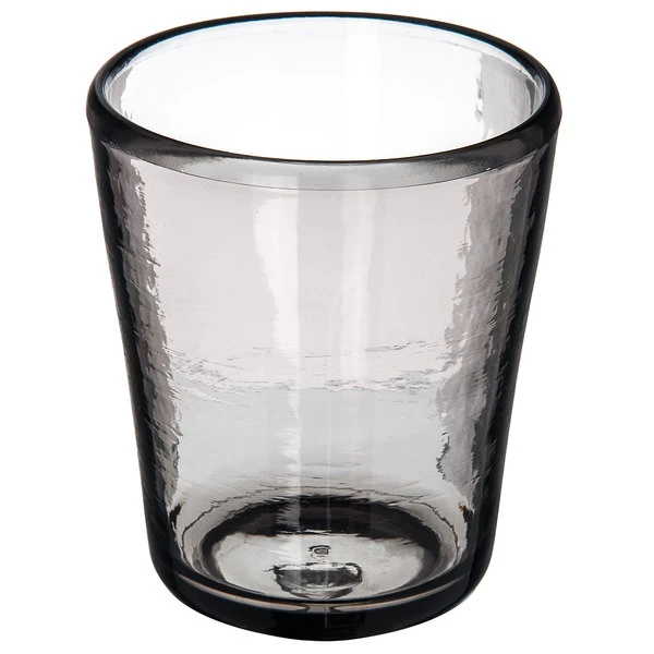 Carlisle MIN544018 Mingle 12 Oz. Smoke Tritan Plastic Double Rocks / Old Fashioned Glass - 12/Case 5 Carlisle MIN544018 Mingle 12 Oz. Smoke Tritan Plastic Double Rocks / Old Fashioned Glass - 12/Case - Image 3