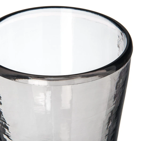 Carlisle MIN544018 Mingle 12 Oz. Smoke Tritan Plastic Double Rocks / Old Fashioned Glass - 12/Case 7 Carlisle MIN544018 Mingle 12 Oz. Smoke Tritan Plastic Double Rocks / Old Fashioned Glass - 12/Case - Image 5