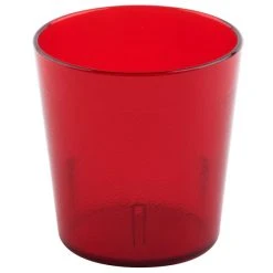 Alternative view of Cambro 900P2156 Colorware 9.7 Oz. Ruby Red Customizable SAN Plastic Tumbler - 24/Case