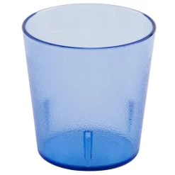 Alternative view of Cambro 900P2401 Colorware 9.7 Oz. Slate Blue Customizable SAN Plastic Tumbler - 24/Case