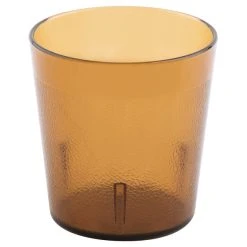 Alternative view of Cambro 900P153 Colorware 9.7 Oz. Amber Customizable SAN Plastic Tumbler - 72/Case