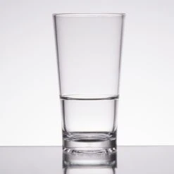 GET Enterprises GET S-5-CL Revo 5 Oz. Customizable SAN Plastic Stackable Tasting / Dessert Glass - 24/Case -Acopa Shop 1348831