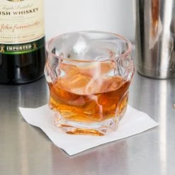 GET Enterprises GET SW-1440-1-CL L7 12 Oz. SAN Plastic Stackable Double Rocks / Old Fashioned Glass - 24/Case