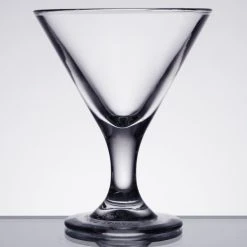 Alternative view of GET Enterprises GET SW-1430-1-CL 3 Oz. SAN Plastic Martini Glass