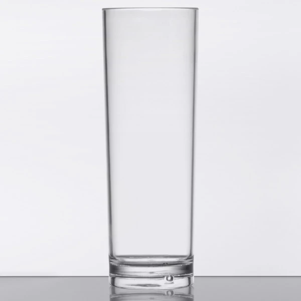 GET Enterprises GET H-14-1-SAN-CL Cheers 14 Oz. Customizable Clear SAN Plastic Tom Collins Glass 4 GET Enterprises GET H-14-1-SAN-CL Cheers 14 Oz. Customizable Clear SAN Plastic Tom Collins Glass - Image 2