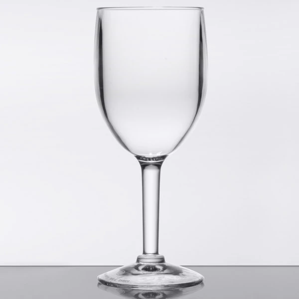 GET Enterprises GET SW-1404-1-SAN-CL 8 Oz. Customizable SAN Plastic Wine Glass 4 GET Enterprises GET SW-1404-1-SAN-CL 8 Oz. Customizable SAN Plastic Wine Glass - Image 2