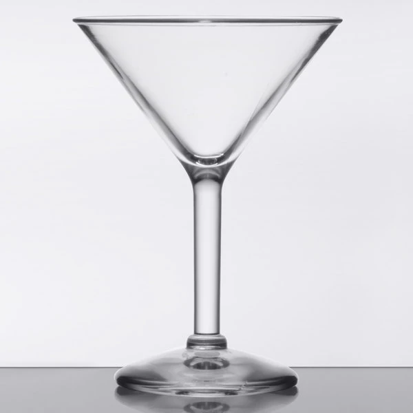 GET Enterprises GET SW-1402-1-SAN-CL 6 Oz. SAN Plastic Martini Glass 4 GET Enterprises GET SW-1402-1-SAN-CL 6 Oz. SAN Plastic Martini Glass - Image 2