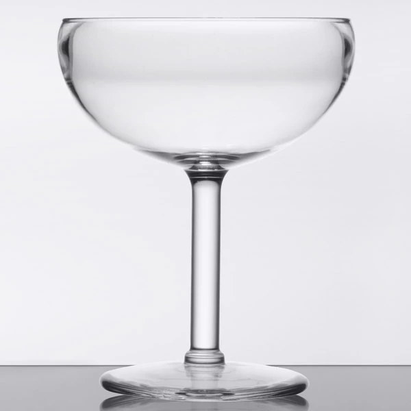 GET Enterprises GET SW-1405-1-SAN-CL 16 Oz. Customizable SAN Plastic Coupe Glass 4 GET Enterprises GET SW-1405-1-SAN-CL 16 Oz. Customizable SAN Plastic Coupe Glass - Image 2