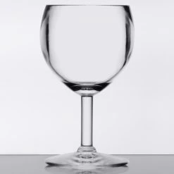 GET Enterprises GET SW-1406-1-SAN-CL 6 Oz. Customizable SAN Plastic Wine Glass 5 GET Enterprises GET SW-1406-1-SAN-CL 6 Oz. Customizable SAN Plastic Wine Glass -Acopa Shop 1692722
