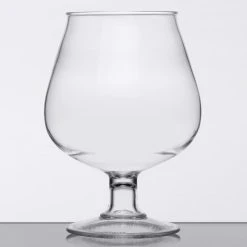 GET Enterprises GET BRA-2-PC-CL 16 Oz. Customizable Plastic Brandy Snifter 5 GET Enterprises GET BRA-2-PC-CL 16 Oz. Customizable Plastic Brandy Snifter -Acopa Shop 1692729