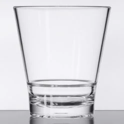 GET Enterprises GET S-11-CL Revo 12 Oz. Customizable SAN Plastic Stackable Double Rocks / Old Fashioned Glass - 24/Case 5 GET Enterprises GET S-11-CL Revo 12 Oz. Customizable SAN Plastic Stackable Double Rocks / Old Fashioned Glass - 24/Case -Acopa Shop 1692733