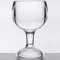 GET Enterprises GET GOB-20-1-SAN-CL 20 Oz. Customizable SAN Plastic Schooner - 12/Case 6 GET Enterprises GET GOB-20-1-SAN-CL 20 Oz. Customizable SAN Plastic Schooner - 12/Case -Acopa Shop 1692742