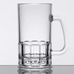 Alternative view of GET Enterprises GET 00085-1-SAN-CL 20 Oz. Customizable SAN Plastic Beer Mug - 12/Pack