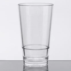 GET Enterprises GET S-14-CL Revo 14 Oz. Customizable SAN Plastic Stackable Mixing Glass - 24/Case