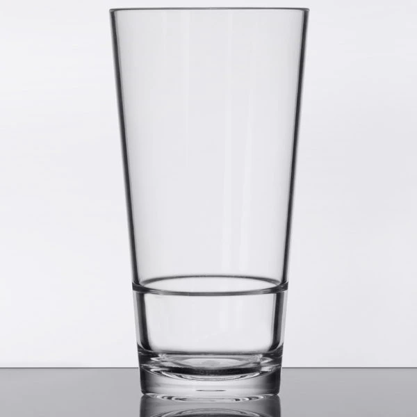 GET Enterprises GET S-18-CL Revo 20 Oz. Customizable SAN Plastic Stackable Mixing Glass - 24/Case 4 GET Enterprises GET S-18-CL Revo 20 Oz. Customizable SAN Plastic Stackable Mixing Glass - 24/Case - Image 2