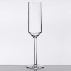 Alternative view of GET Enterprises GET SW-1462-CL Via 6 Oz. Customizable Tritan Plastic Champagne Flute - 24/Case