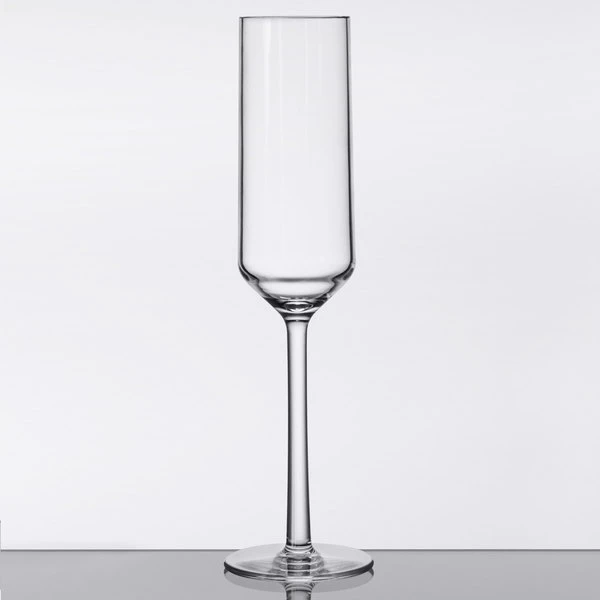GET Enterprises GET SW-1462-CL Via 6 Oz. Customizable Tritan Plastic Champagne Flute - 24/Case 4 GET Enterprises GET SW-1462-CL Via 6 Oz. Customizable Tritan Plastic Champagne Flute - 24/Case - Image 2