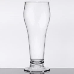 GET Enterprises GET SW-1417-1-SAN-CL 22 Oz. Customizable SAN Plastic Footed Pilsner Glass - 24/Case 5 GET Enterprises GET SW-1417-1-SAN-CL 22 Oz. Customizable SAN Plastic Footed Pilsner Glass - 24/Case -Acopa Shop 1692905
