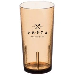 Cambro D24609 Del Mar 24 Oz. Light Amber Customizable SAN Plastic Tumbler - 36/Case 9 Cambro D24609 Del Mar 24 Oz. Light Amber Customizable SAN Plastic Tumbler - 36/Case -Acopa Shop 1700100