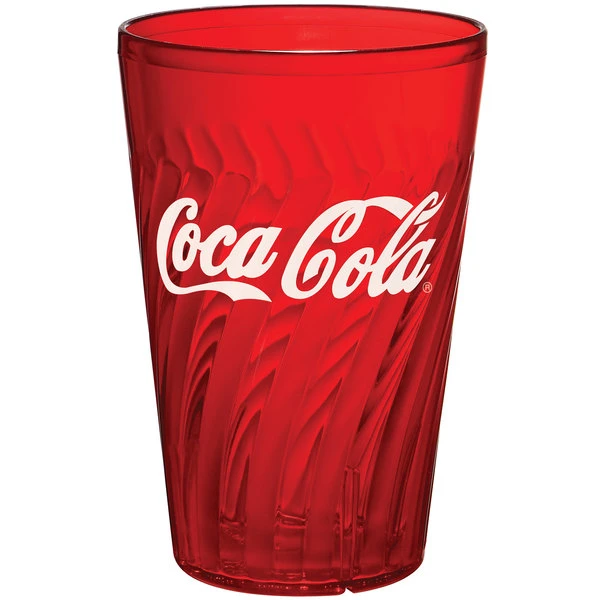 GET Enterprises GET 2220-RC Tahiti 20 Oz. Red Coca-Cola® SAN Plastic Tumbler - 72/Case 3 GET Enterprises GET 2220-RC Tahiti 20 Oz. Red Coca-Cola® SAN Plastic Tumbler - 72/Case