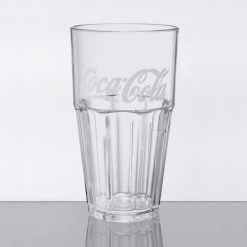 GET Enterprises GET 9932-CC Bahama 32 Oz. Clear Coca-Cola® SAN Plastic Tumbler - 72/Case