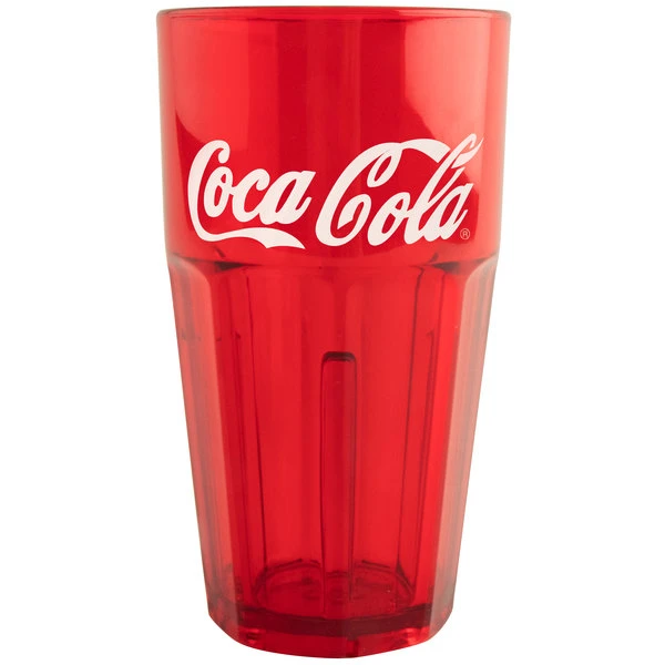 GET Enterprises GET 9916-RC Bahama 16 Oz. Red Coca-Cola® SAN Plastic Tumbler - 72/Case 3 GET Enterprises GET 9916-RC Bahama 16 Oz. Red Coca-Cola® SAN Plastic Tumbler - 72/Case