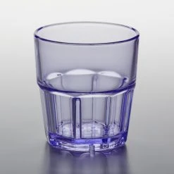 GET Enterprises GET 9907-1-BL Bahama 7 Oz. Blue Customizable SAN Plastic Tumbler - 72/Case -Acopa Shop 1849552